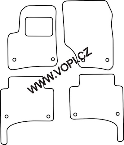 Textil-Autoteppiche Porsche Cayenne 2003 - 04/2010 Perfectfit (3714)